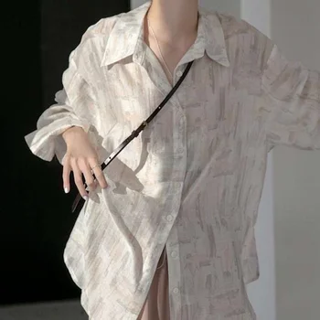 Särgid Naiste Sifonki Kõik-mängu Liiga Trendikas BF Suvel Päike-tõend Vaba aja veetmise Armas College Fashion Streetwear Temperament Disain
