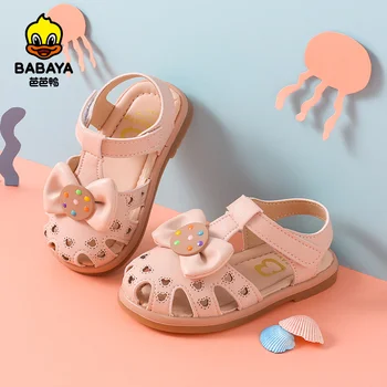 Babaya Tüdrukute Sandaalid Laste Vabaaja Kingad 2021 Suvel Uus Soft Alt mittelibiseva Princess Kingad Baby Beach Sandaalid