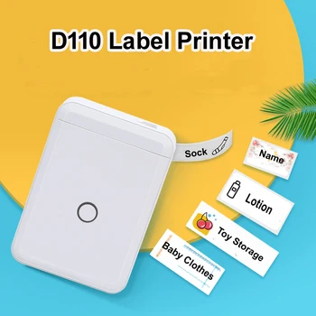 Niimbot D110 Nr Tint Thermal Label Printer Kaasaskantav Tasku Label Maker Mobiiltelefoni Kodus, Kontoris Mini trükimasina