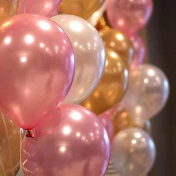 100tk/50tk/set sünnipäeva 2021 õhupallid Lateks õhupallid, Kuld, punane, roosa Kollane Pulmapidu õhupalli lapsed mänguasjad Pearl õhu kolbides