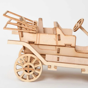 3D Puzzle Mänguasi Assamblee Klassikaline Auto Mudel Montessori Haridus-Puidust Puzzle Lapsed ja Täiskasvanud DIY Mänguasjad Tegevus Joonis Kingitus