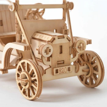 3D Puzzle Mänguasi Assamblee Klassikaline Auto Mudel Montessori Haridus-Puidust Puzzle Lapsed ja Täiskasvanud DIY Mänguasjad Tegevus Joonis Kingitus