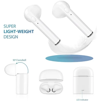 I7s TWS Traadita Kõrvaklappide 5.0 Bluetooth Kõrvaklapid Sport Earbuds Headset Koos Mic Laadimise Kasti iPhone FORXiaomi&Kõik Telefonid