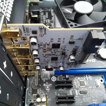 Lisada Mälukaart USB 3.0 PCI-E C-Tüüpi Expansion Card PCI Express, PCI-E USB 3.0 Kontroller 5Port + 1Port USB PCI-E Kaardi Adapter
