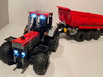 Teaduse ja tehnoloogia ehitusplokk raudbetoonist traktori DIY montaaži-ja ehitustööd laste Jõulud mänguasi kingitus