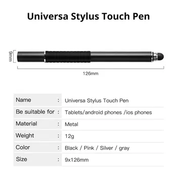 Stylus pen sobib Iphone, Android-tablett arvuti, mobiiltelefoni smart pliiatsi joonistus pliiatsi 2 in 1 mahtuvuslik puutetundlik pliiats