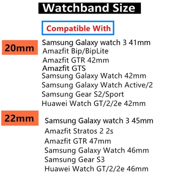 20mm/22mm nailon Bänd Samsung Galaxy vaata 3/46 mm/42mm/aktiivne 2/Käik S3 Huawei vaadata GT/2/2e/Pro amazfit piiripunkti Põimitud rihm
