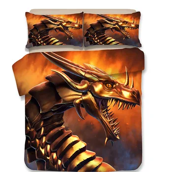 3D dinosaurus voodipesu komplekt Tekk Katab Padjapüürid dragon trööstija voodipesu komplektid Jurassic World bedclothes voodipesu Kadunud Maailma