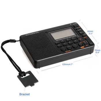 V115 FM-AM Portable Multi-Funktsioon Raadio koos MP3, USB, Toetab Salvestamist, TF kaart, Une Taimer