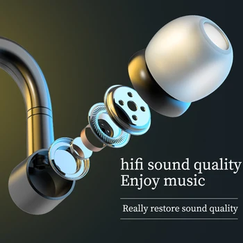 Uus Bluetooth Kõrvaklapid Ühe Kõrva HiFi Wireless Headset Koos Mic Sport Earbuds Handsfree Stereo Heli Kõrvaklappide Jaoks Kõik Telefonid