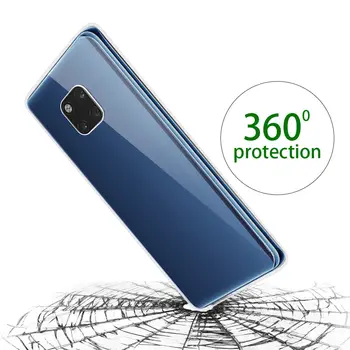 360 Double Silikoon Telefoni puhul Huawei Y5 Y6 Y7 Y9 2019 P30 P20 Pro 10 P8 P9 Lite 2017 P Smart Plus 2019 Au 10i 20i Juhtudel