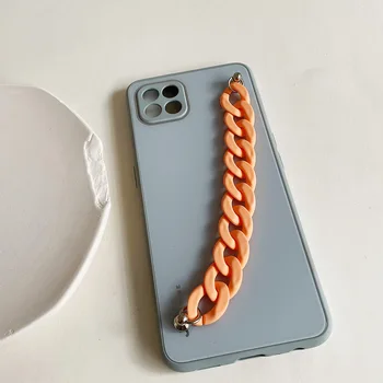 Korea Mobiiltelefoni Rihmad Anti-kadunud kaelapaela kinnitamine Värviline Akrüül Keti Telefon Mood Äravõetavad Rippuvad Köied Tarvikud