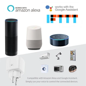 Mini Smart Pistik WiFi Traadita EL 16A Pistik-Pistikupesa Pistikupesa Hääl pult Töötab Koos Google ' i Kodu Alexa Arukas Elu