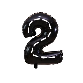 32inch Mitu Õhupalli Must Joonis Foolium Õhupalli Globos Õhupallid Kids Sünnipäeva Asjade Pulma-Aastapäeva Digitaalse Ballon