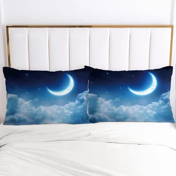 Galaxy Padja kate padjapüür Voodipesu Padjapüür Pillowcovers dekoratiivsed kodus 3D-50x75 50x70 Must Hall planeedi