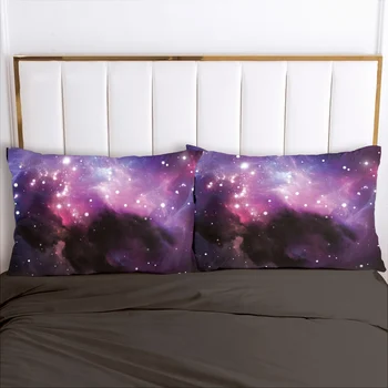 Galaxy Padja kate padjapüür Voodipesu Padjapüür Pillowcovers dekoratiivsed kodus 3D-50x75 50x70 Must Hall planeedi