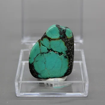 Väga haruldane! Looduslik poola Türkiis Mineraal-näidis kivide ja kristallide tervendav kristallid kvartsist suurus kast 3.4 cm
