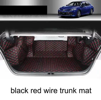 Auto stiil luksus kiudaineid nahk auto pagasiruumi matt Toyota Camry XV70 2019 2020 tarvikud