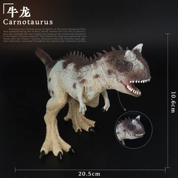 Eelajalooline Jurassic Dinosaurused Maailma Carnotaurus Suur Suurus Loomade Mudeli rakendamine Arvandmed PVC Kvaliteetne Mänguasi Lastele Kingitus