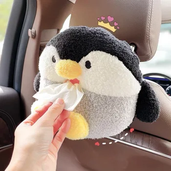 1tk cartoon kana konn pingviin palus paber Sõiduki kudede kasti sun shield salvrätiku juhul täistopitud mänguasi kingitus