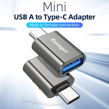 Väga Kiire OTG USB Adapter Naine, Et Type-C-Isane USB 3.0 Adapter Metalli Sulam Sisseehitatud Smart Chip 3A Kiire Huawei Xiaomi
