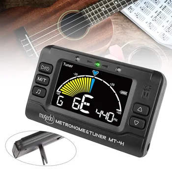 LEKATO MT-41 Kitarr Universaalne Elektrooniline Digitaalne Tuuner Metronoomi Tone Generator Guitar Tuner Clip LED Display Tuning