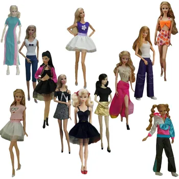 1/6 BJD Riided Fashion Doll Varustus Barbie Kleit, Mantel, Jakk, Särk Tank Top, Seelik, Püksid Püksid 11.5