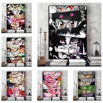 Märgi Silmad Anime Plakat Lõuendile Maali Prindi Cuadros Kunst Seina Kaunistamiseks Seinamaaling Kaasaegne Kodu Elutuba Decor Nr Fram