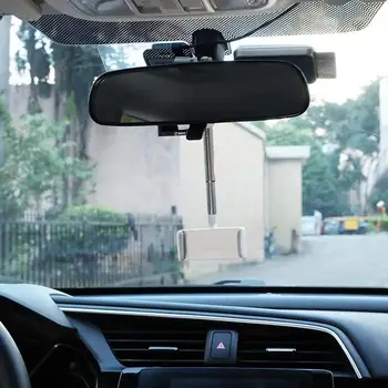 Universaalne Auto Mount Mobiiltelefoni Omanik Reguleeritav Auto Rearview Mirror Mount Seista mobiili-GPS Tugi iPhone Huawei