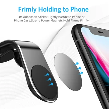360 Kraadise Pöörde Magnet Telefoni Omanik Auto Clip Mount Seista iPhone 12 Samsung S10 Xiaomi GPS Mobiiltelefoni Aaccessories