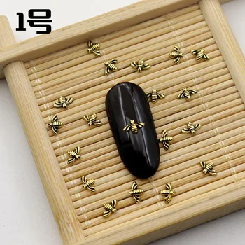 10tk\kott Metallist Küünte Kaunistamiseks Sulamist Honey Bee Koguda DIY Maniküüri-Tarvikud, Ehted 30 Stiile Valida