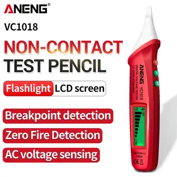 ANENG Elektriline Indikaator test pliiats AC 12V-1000V Multifunktsionaalne Pinge Detektor Pliiatsi Testi VC1018 Mitte-kontakt LED Electrici