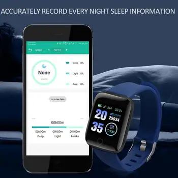 Smart Vaadata reaalajas ilmateadet Tegevuse Tracker Südame Löögisageduse Monitor Sport 116 PLUSS Smart Watch Naised Mehed Android ja IOS