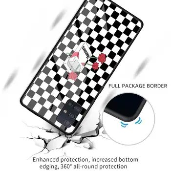 Must valge malelaual Klaas Telefon Case For Samsung Galaxy A50 A51 A71 A70 A21s A31 A10 A40 A52 M31 A41 A30 A91 A72 5G Kate