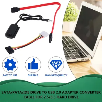 SATA/PATA/IDE-Drive-USB 2.0 Adapter Converter Kaabel 2.5 / 3.5 Tollise Kõvaketta 2425