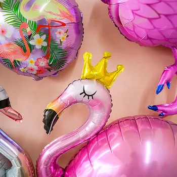 Flamingo Alumiiniumist Balloon ystävänpäivä Pool Teenetemärgi