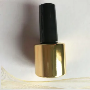 Hulgi-10ml Tühi Nail Polish Remover Konteiner Pudelid Küünte Geel Pudelid Pintsliga Valgusravi Liimiga, Gold Pudelid