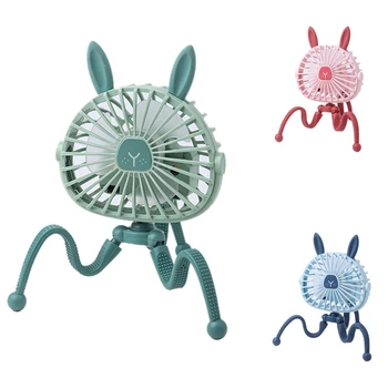 Armas Karikatuurid Kaheksajalg Kaasaskantav USB Fännid Pihuarvutite Baby Jalutuskäru Bracket Silent Fan Mini Stand Fännid