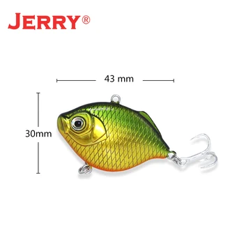 Jerry Vonklev 1tk 4.3 cm 7.7 g korisev crankbait VIB raske sööt hukku ultralight magevee ja soolase mere kalapüügi peibutis