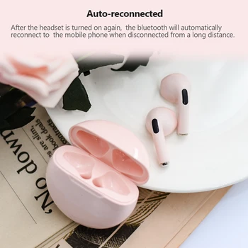 TWS Traadita Kõrvaklapid, Bluetooth Kõrvaklapid Earbuds Bass Peakomplekt Air Pro 6 Sport Kuular Koos Mic Apple iPhone Xiaomi Huawei