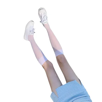 Keskmine toru sokid, valge jalg sokid, kevadel ja suvel õhuke valge südamikuga silk läbipaistvad sukad, Jaapani JK