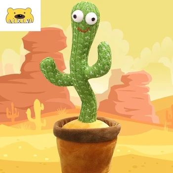 Cactus Decor Cute Elektroonilise Raputada Cactus Dansant Täidisega Pehme Mänguasi Lastele Lapsele Sünnipäeval Kingitus, Kaktus -, Plüüš-Plushie Kawaii