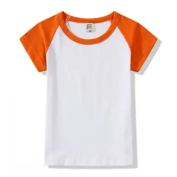 2021 uus kuum-müüa laste tühja T-särk, millel kontrastse servi, tahke värvi riided top TZ56