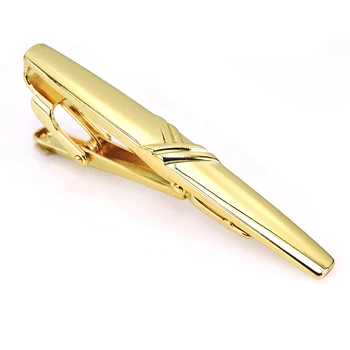 Meeste gold crystal lipsuklambriga kvaliteetne meeste särk lipsuklambriga uus mood laser metalli lipsuklambriga prantsuse pulm äri lipsuklambriga