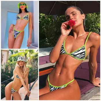 Naiste Brasiilia Supelrõivad Sidemega Bikiinid, Rinnahoidja Push-Up Tops Rihmad Põhjad tankini Ujumistrikoo Bikinis Seatud 2020. Aasta Mujer Beachwear