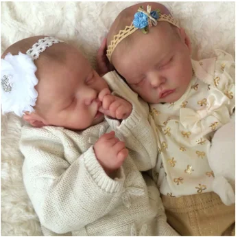 Uuestisündinud Baby Doll Komplektid 17 tolline DIY Tühi Premie Beebi Twin-Twin B Magav Beebi Lõpetamata DIY Tühi Nukk Vinüül Komplekt