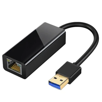 USB Ethernet Adapter USB 3.0 Hub Gigabit Ethernet LAN RJ45 Võrgu Kaardi Adapter Windows ARVUTI Sülearvuti