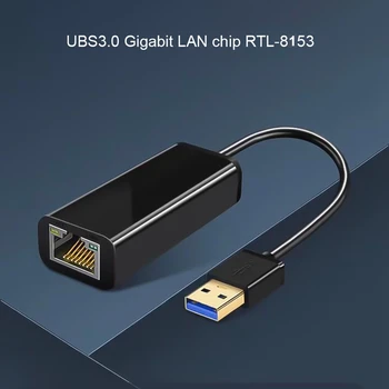 USB Ethernet Adapter USB 3.0 Hub Gigabit Ethernet LAN RJ45 Võrgu Kaardi Adapter Windows ARVUTI Sülearvuti