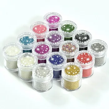 10ML/Kast Küünte Kaaviar Mikro Mini Kaaviar Helmed geellakki 3D Nail Art Glitter Nippi Multi-värviline Disain, Maniküür DIY Beads 0.8-1mm