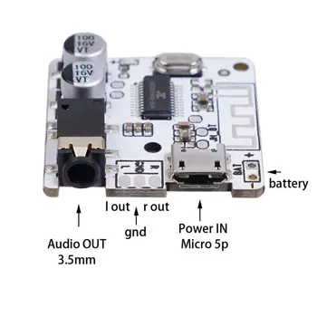 DIY Bluetooth Audio Receiver Juhatuse 5.0 Bluetooth Tugi WAV+AHV+FLAC+MP3 Lossless Decoder Juhatuse Traadita Stereo Muusika Moodul